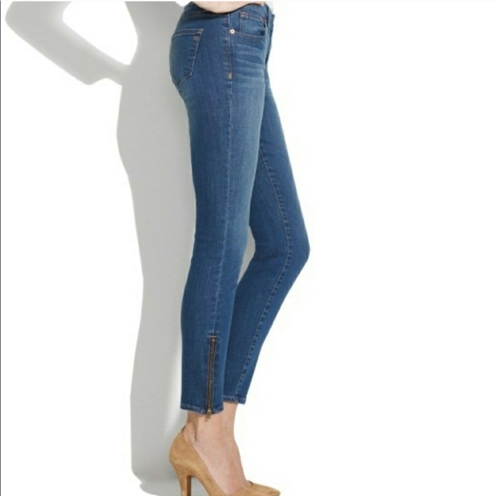 Madewell Skinny Ankle Zipper Jeans
